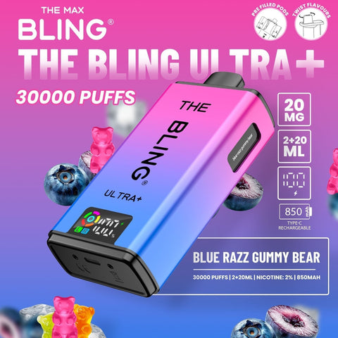 The Crystal Bling Ultra Plus 30k Prefilled Vape Kit Box of 5 - Vaperdeals
