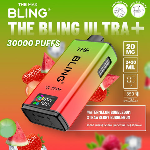 The Crystal Bling Ultra Plus 30k Prefilled Vape Kit Box of 5 - Vaperdeals
