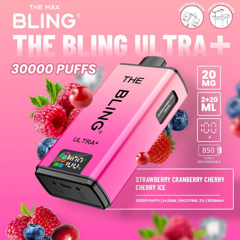 The Crystal Bling Ultra Plus 30k Prefilled Vape Kit Box of 5 - Vaperdeals