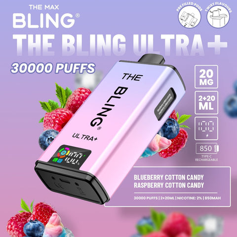 The Crystal Bling Ultra Plus 30k Prefilled Vape Kit Box of 5 - Vaperdeals
