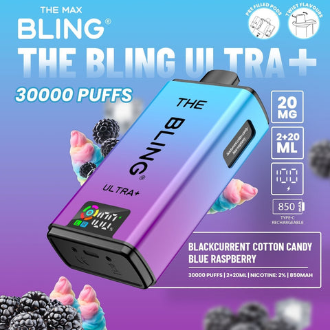 The Crystal Bling Ultra Plus 30k Prefilled Vape Kit Box of 5 - Vaperdeals