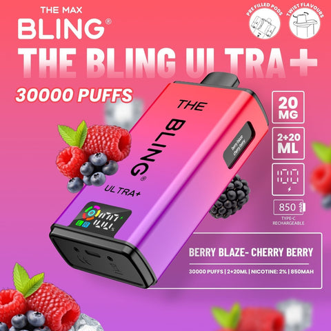 The Crystal Bling Ultra Plus 30k Prefilled Vape Kit Box of 5 - Vaperdeals