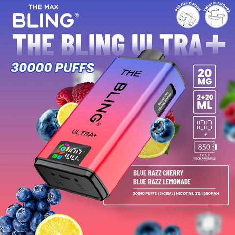 The Crystal Bling Ultra Plus 30k Prefilled Vape Kit - Vaperdeals