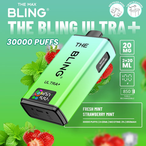The Crystal Bling Ultra Plus 30k Prefilled Vape Kit - Vaperdeals