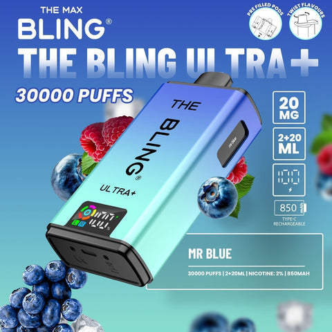 The Crystal Bling Ultra Plus 30k Prefilled Vape Kit - Vaperdeals