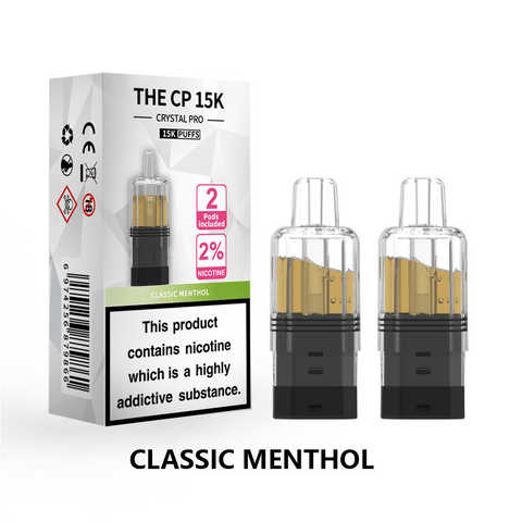 The Crystal Pro CP 15k Replacement Pods Box of 5 - Vaperdeals