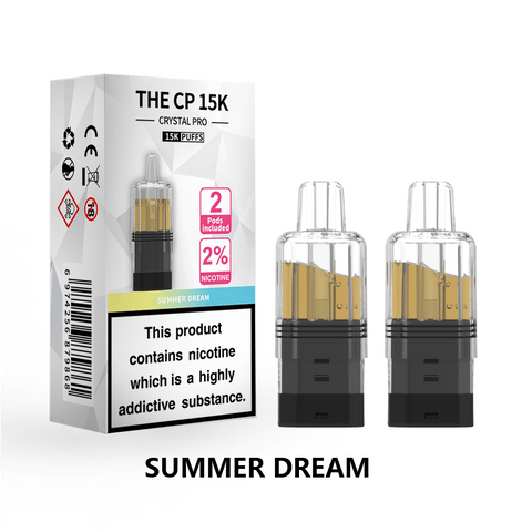 The Crystal Pro CP 15k Replacement Pods Box of 5 - Vaperdeals