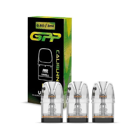Uwell Caliburn GPP Replacement Coil Cartridges Pack of 3 - Vaperdeals