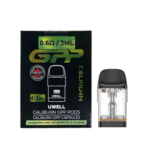Uwell Caliburn GPP Replacement Coil Cartridges Pack of 3 - Vaperdeals