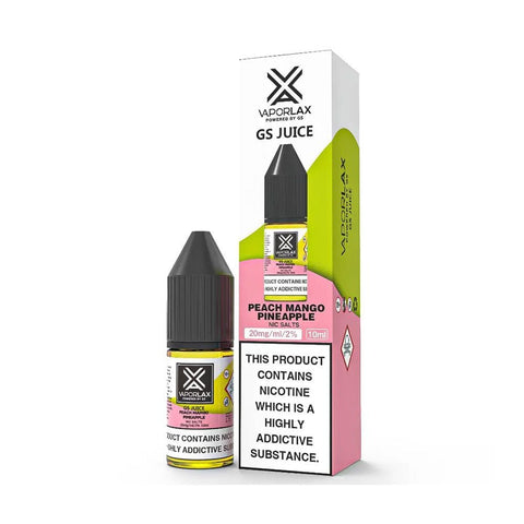 Vaporlax Nic Salt 10ml E Liquids Box of 10 - Vaperdeals