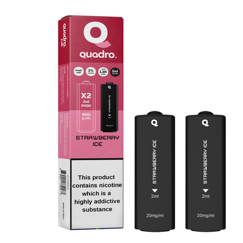 4 in 1 Quadro 2400 Puffs Replacement Pods Box of 10 - Vaperdeals