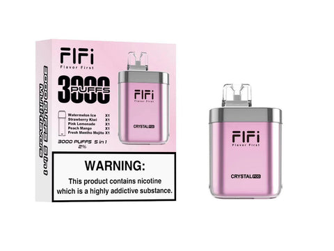 FiFi Crystal Pod 3000 Puffs Disposable Vape Pod 5 in 1 - Box of 5 - Vaperdeals