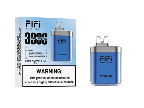 FiFi Crystal Pod 3000 Puffs Disposable Vape Pod 5 in 1 - Box of 5 - Vaperdeals