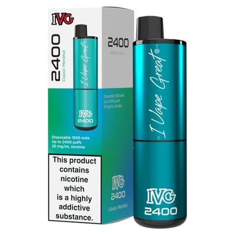 IVG 2400 Disposable Vape Pod Puff Bar Device Box of 5 - Vaperdeals