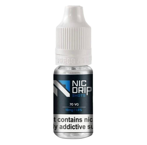 NIC DRIP - 70VG - 18MG - NICOTINE SHOT - Vaperdeals