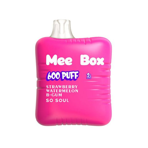 So Soul Mee Box 600 Disposable Vape Puff Pod Pack Of 10 - Vaperdeals